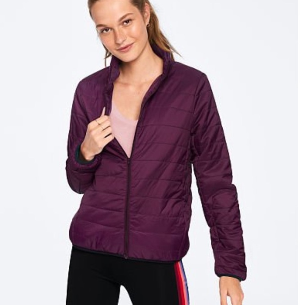 🆕VS PINK PACKABLE PUFFER JACKET. NIP!